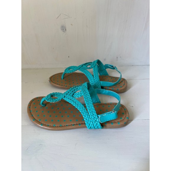 Joe Boxer Shoes Girls Teal Blue Spring Summer Sandals Dress Shoes
